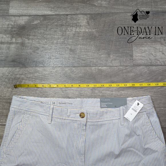 Talbots Relaxed Chino Pants Size 14 - Picture 3 of 6